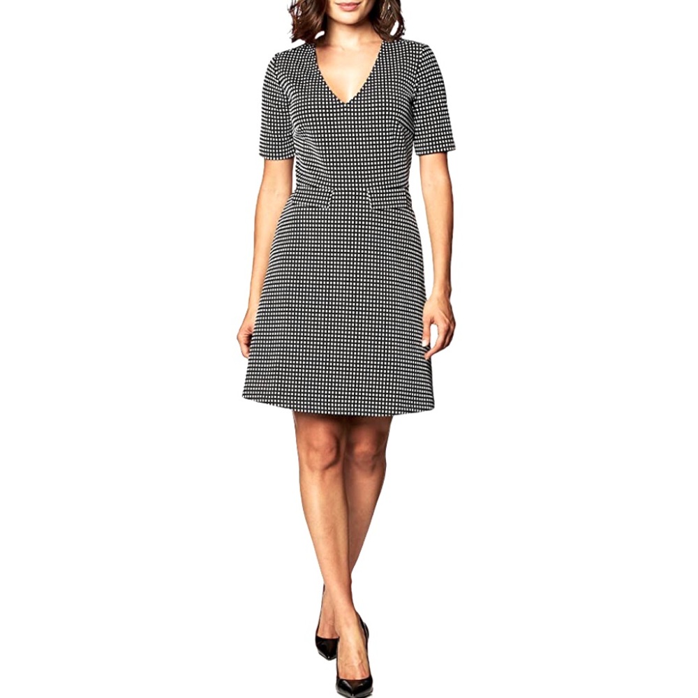 Paris Sunday Black & White Dress